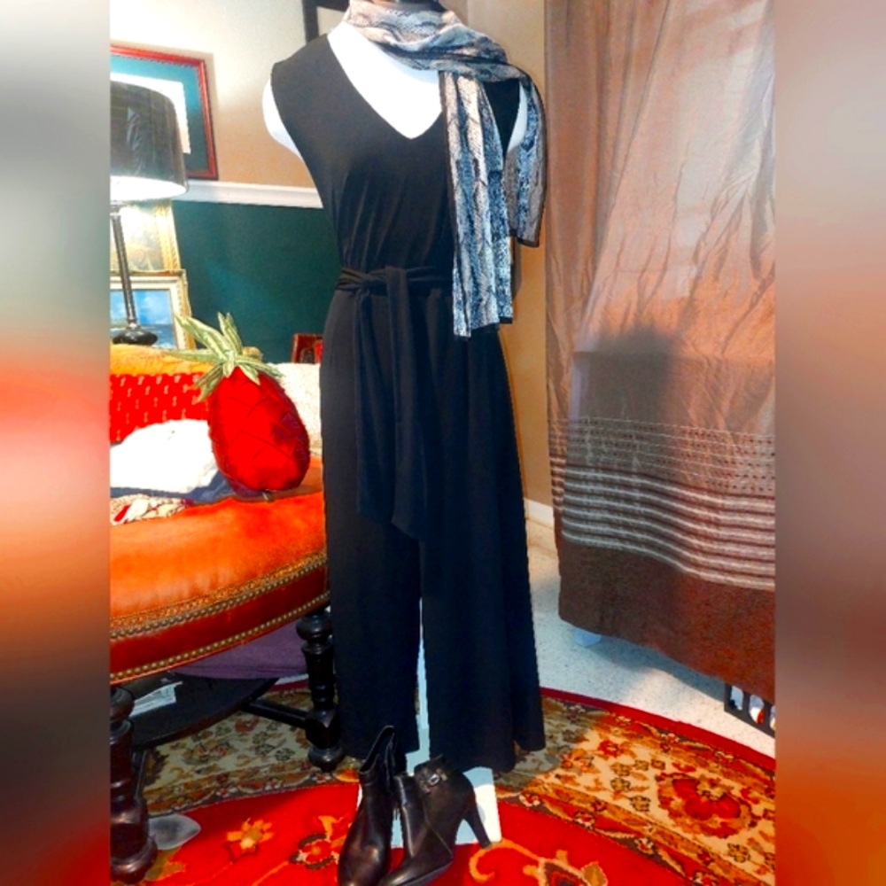 Tahari Black Jumpsuit